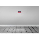[LA-116047-1812-H] Holzschild 12x18 cm Costa Rica Vintage Flagge Fahne Wappen Bild 2