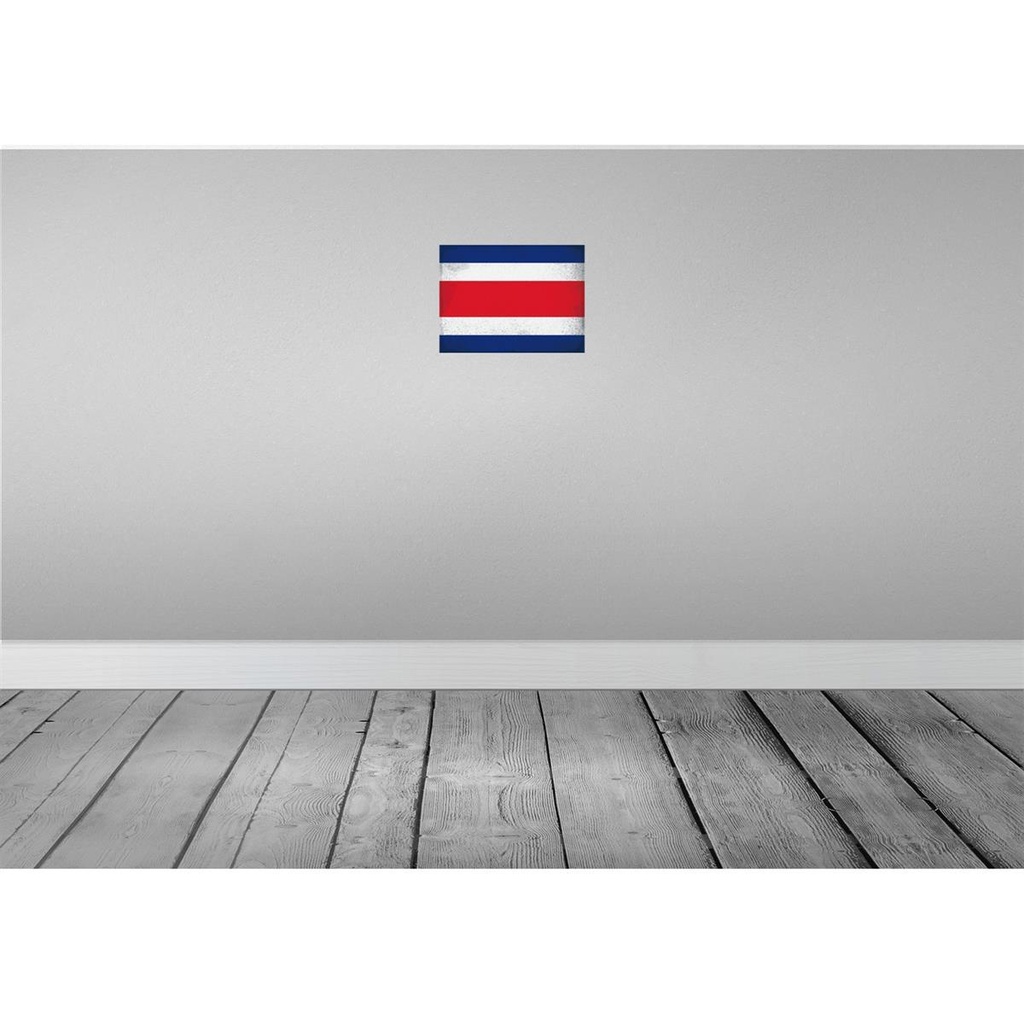 [LA-116047-H] Holzschild 20x30 cm Costa Rica Vintage Flagge Fahne Wappen Bild 2
