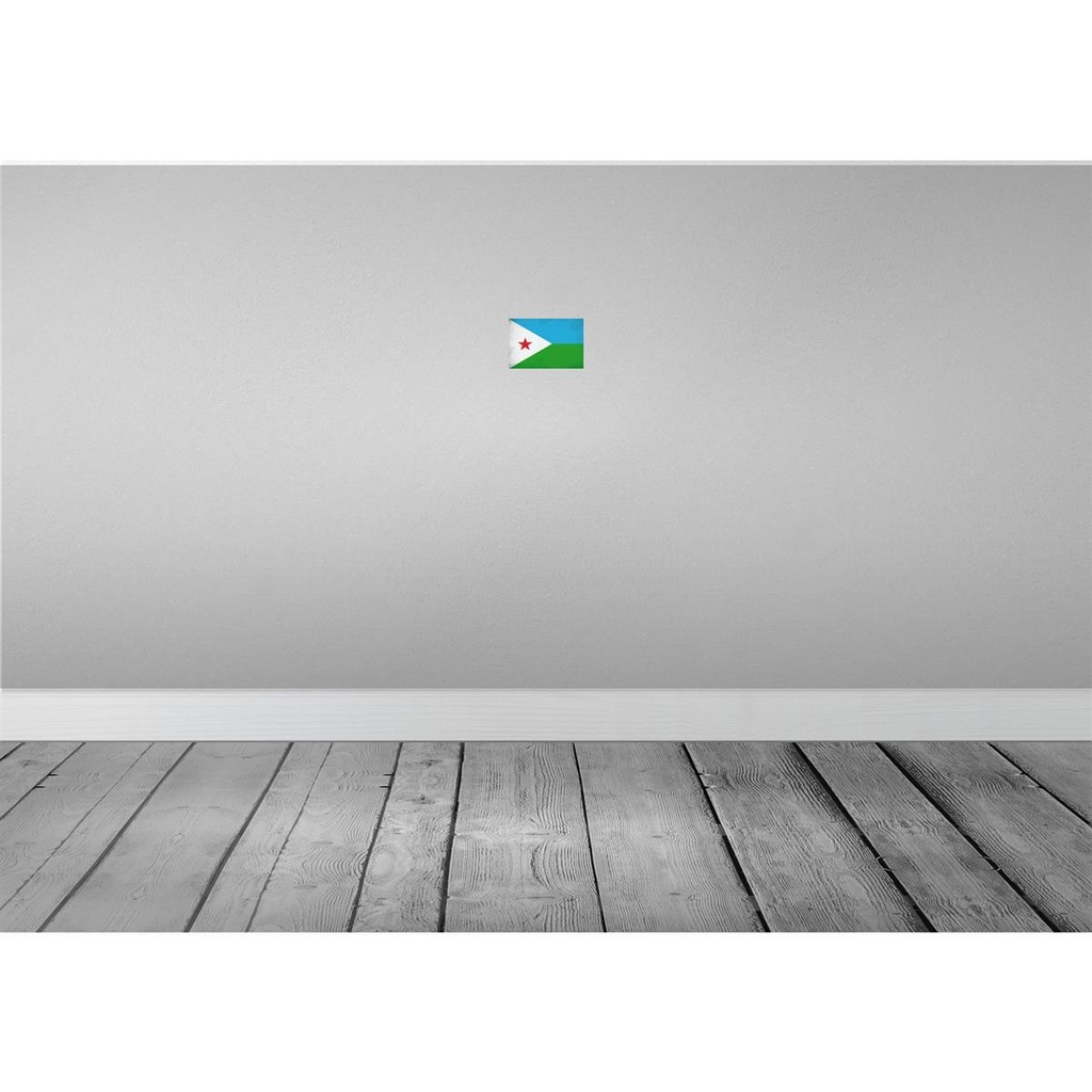 [LA-116054-1812] Blechschild 12x18 cm Dschibuti Djibouti Vintage Flagge Fahne Wappen Bild 2