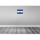 [LA-116060-H] Holzschild 20x30 cm El Salvador Vintage Flagge Fahne Wappen Bild 2