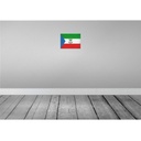 [LA-116062-H] Holzschild 20x30 cm Äquatorialguinea Vintage Flagge Fahne Wappen Bild 2