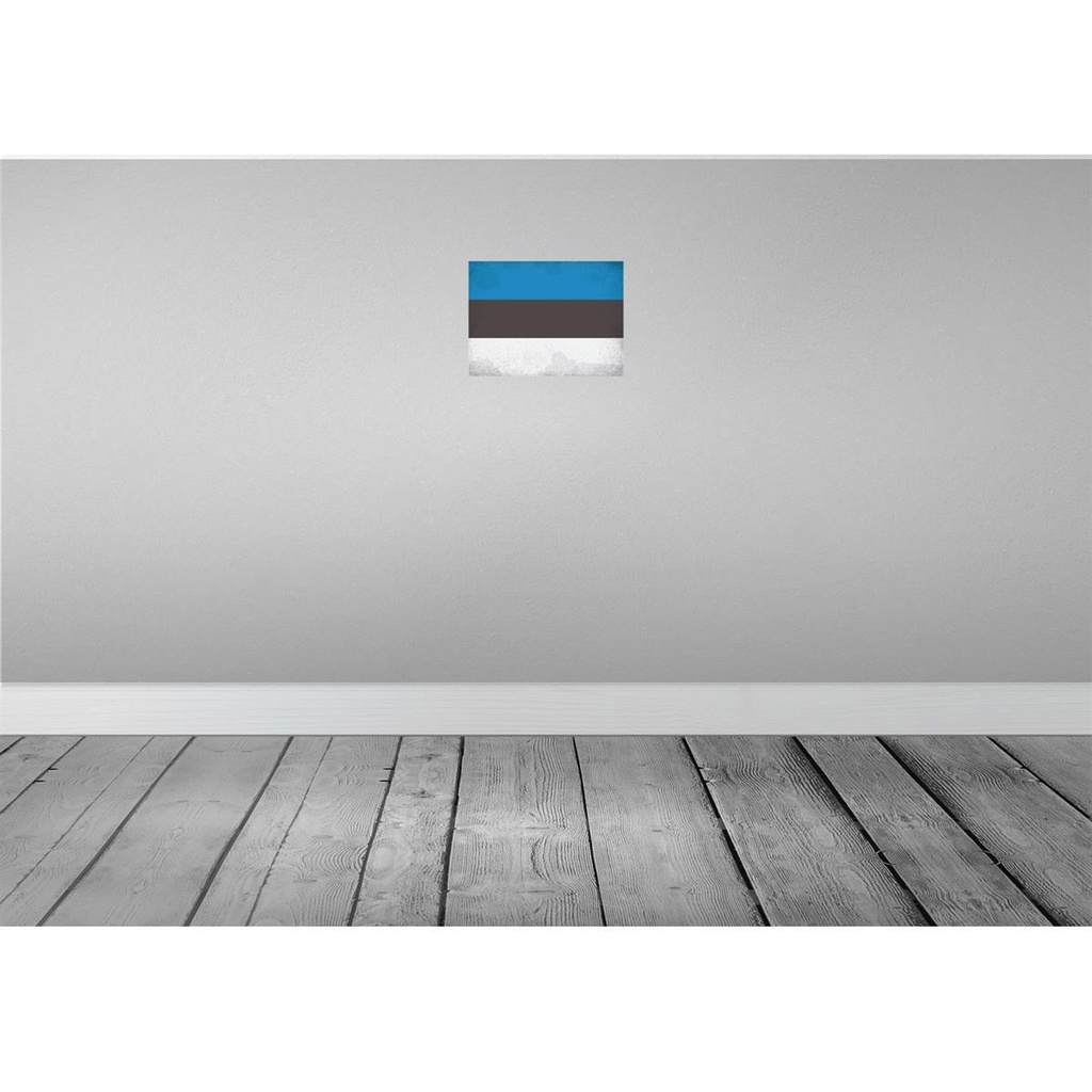 [LA-116064-H] Holzschild 20x30 cm Estland Estonia Vintage Flagge Fahne Wappen Bild 2