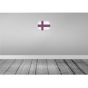 [LA-116067-H] Holzschild 20x30 cm Färöer Faroe Islands Vintage Flagge Fahne Wappen Bild 2
