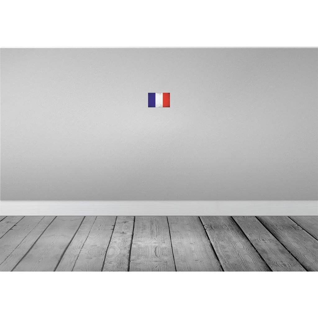 [LA-116070-1812-H] Holzschild 12x18 cm Frankreich France Vintage Flagge Fahne Wappen Bild 2