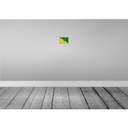 [LA-116071-1812-H] Holzschild 12x18 cm Französisch?Guayana Vintage Flagge Fahne Wappen Bild 2