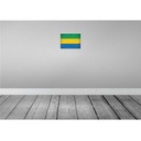 [LA-116072-2030] Blechschild 20x30 cm Gabun Gabon Vintage Flagge Fahne Wappen Bild 2
