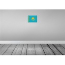 [LA-116088-H] Holzschild 20x30 cm Kasachstan Kazakhstan Vintage Flagge Fahne Wappen Bild 2