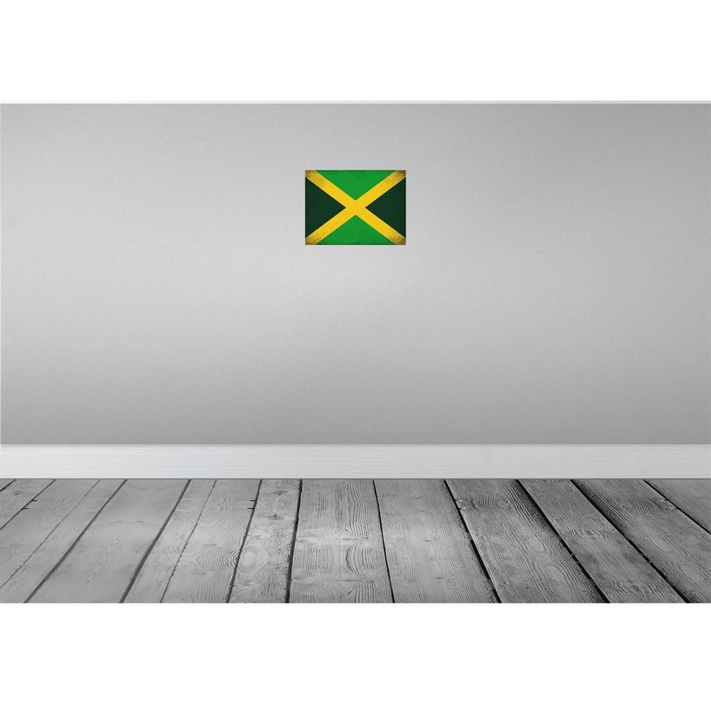 [LA-116101-2030] Blechschild 20x30 cm Jamaika Jamaica Vintage Flagge Fahne Wappen Bild 2