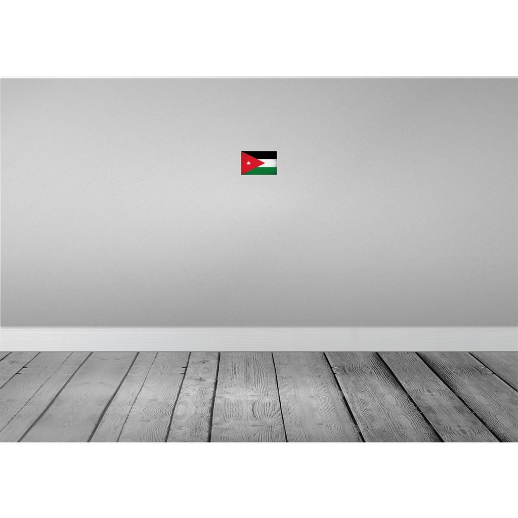 [LA-116104-1812-H] Holzschild 12x18 cm Jordanien Jordan Vintage Flagge Fahne Wappen Bild 2