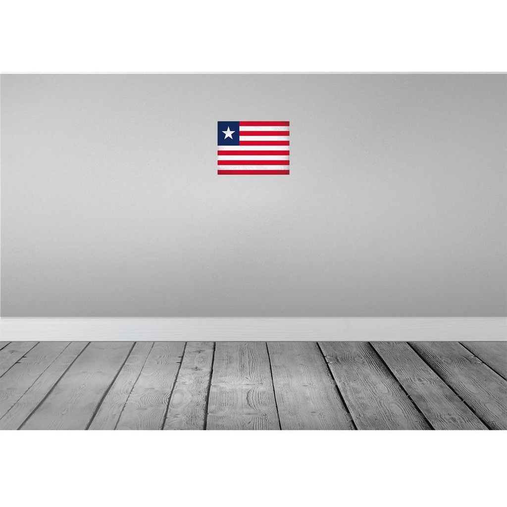 [LA-116114-2030] Blechschild 20x30 cm Liberia Vintage Flagge Fahne Wappen Bild 2