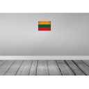 [LA-116117-H] Holzschild 20x30 cm Litauen Lithuania Vintage Flagge Fahne Wappen Bild 2