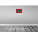 [LA-116124-2030] Blechschild 20x30 cm Malediven Maldives Vintage Flagge Abenteuer Reisen Fahne Wappen Bild 2