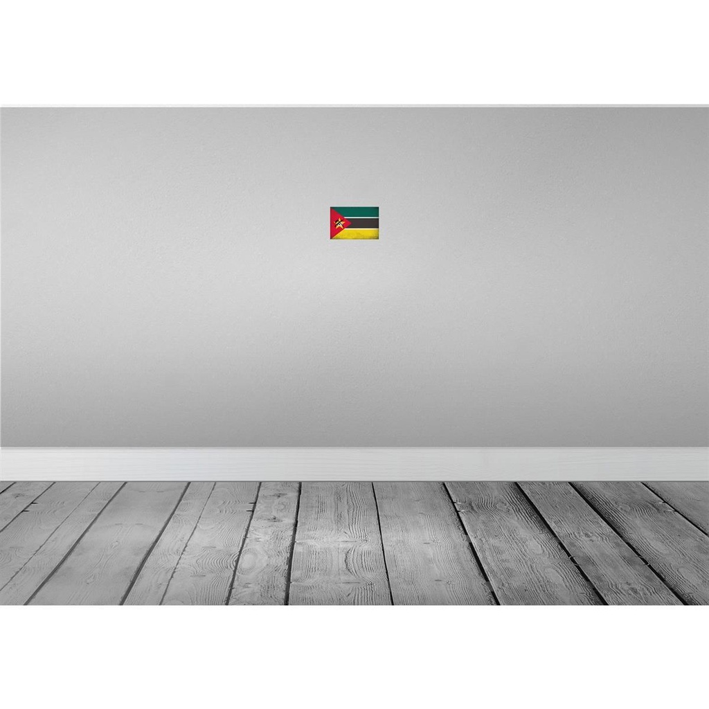 [LA-116137-1812] Blechschild 12x18 cm Mosambik Mozambique Vintage Flagge Fahne Wappen Bild 2