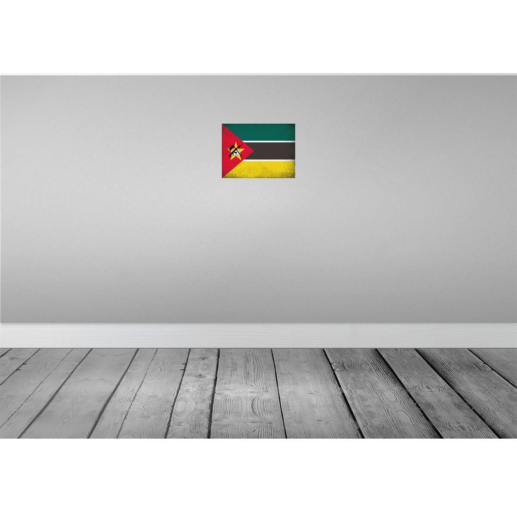 [LA-116137-2030] Blechschild 20x30 cm Mosambik Mozambique Vintage Flagge Fahne Wappen Bild 2