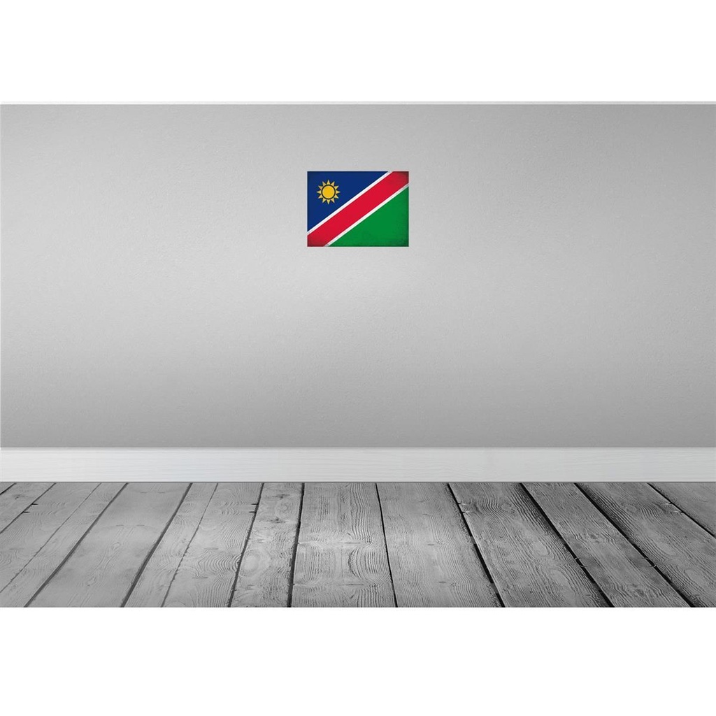 [LA-116139-H] Holzschild 20x30 cm Namibia Vintage Flagge Fahne Wappen Bild 2