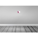 [LA-116141-1812-H] Holzschild 12x18 cm Nepal Vintage Flagge Fahne Wappen Bild 2