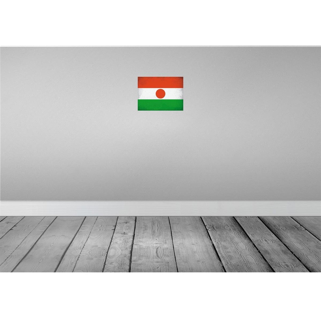 [LA-116146-2030] Blechschild 20x30 cm Niger Vintage Flagge Fahne Wappen Bild 2