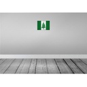 [LA-116149-H] Holzschild 20x30 cm Norfolkinsel Vintage Flagge Fahne Wappen Bild 2