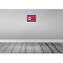 [LA-116152-H] Holzschild 20x30 cm Nordkorea North Korea Vintage Flagge Fahne Wappen Bild 2