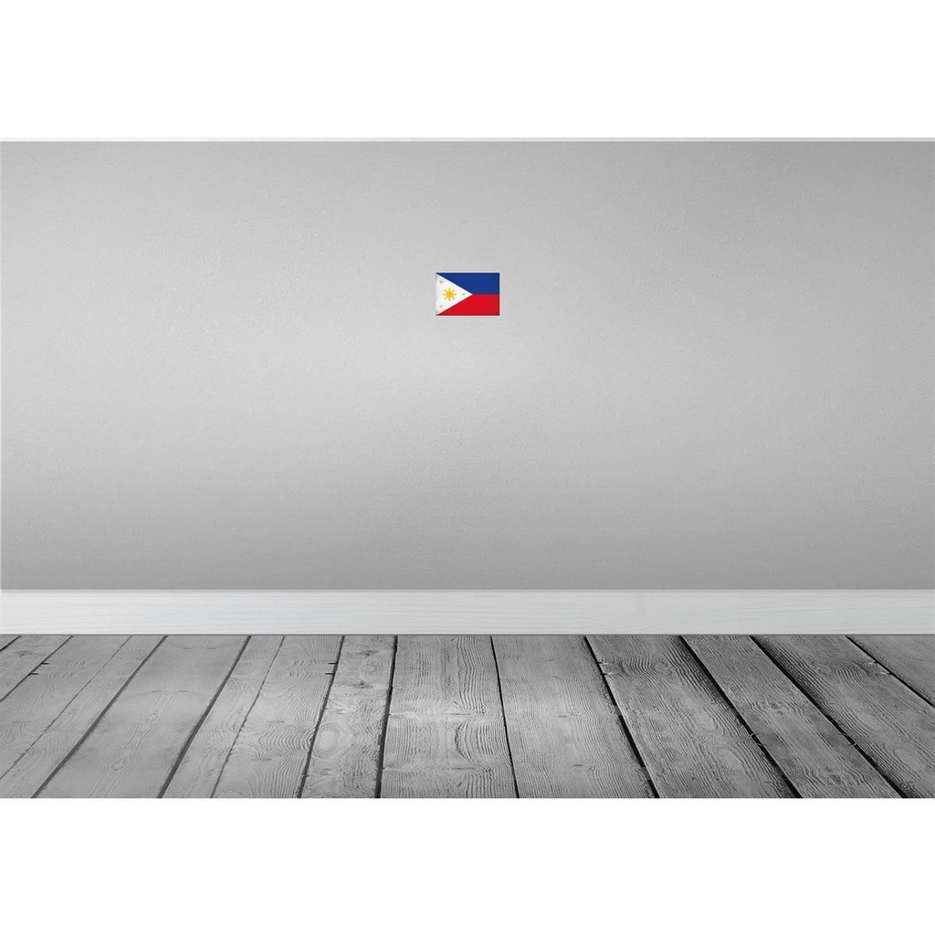 [LA-116161-1812-H] Holzschild 12x18 cm Philippinen Philippines Vintage Flagge Fahne Wappen Bild 2