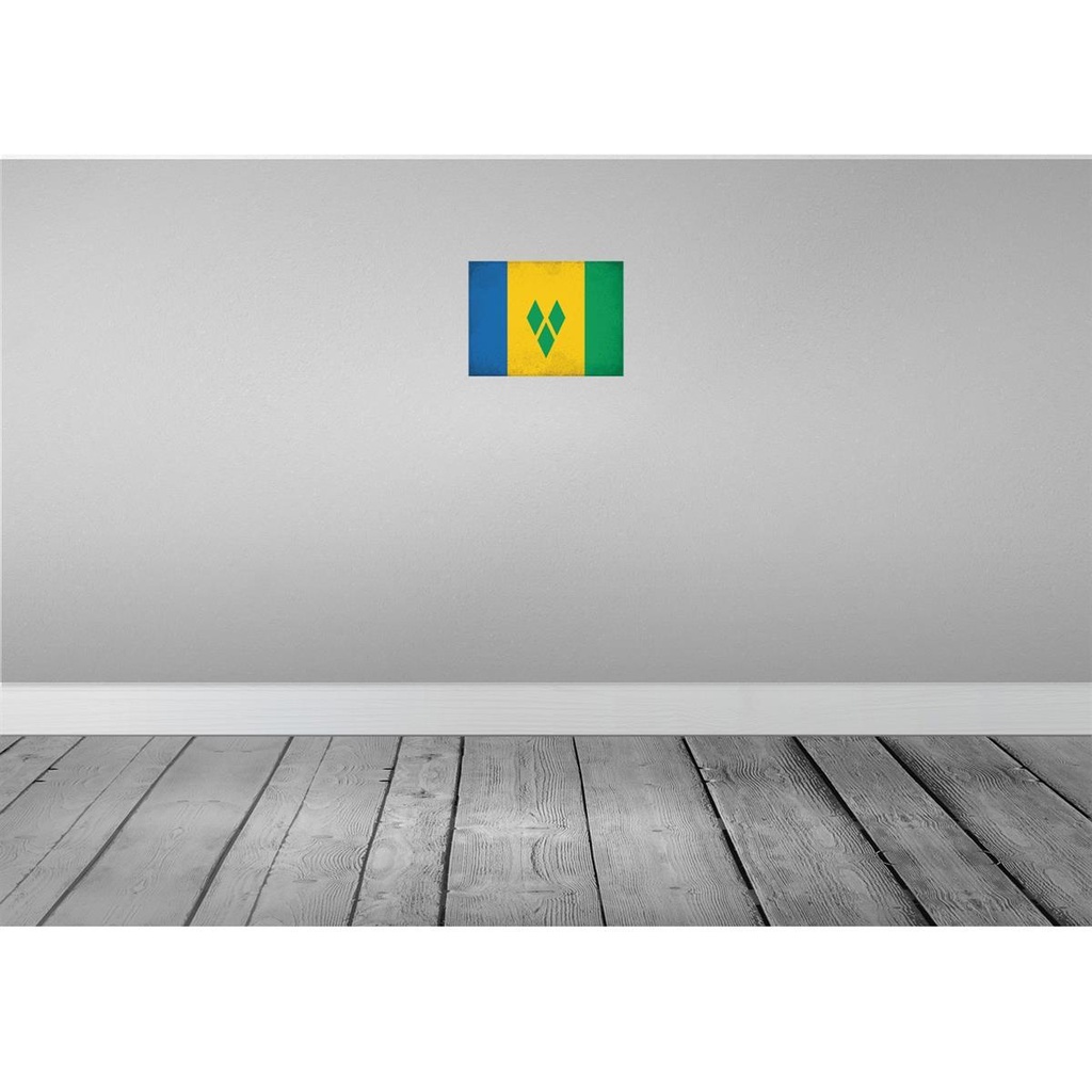 [LA-116171-H] Holzschild 20x30 cm Saint Vincent Grenadinen Vintage Abenteuer Reisen Bild 2