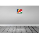 [LA-116180-2030] Blechschild 20x30 cm Seychellen Seychelles Vintage Flagge Fahne Wappen Bild 2