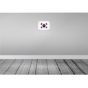 [LA-116188-2030] Blechschild 20x30 cm Südkorea South Korea Vintage Flagge Fahne Wappen Bild 2