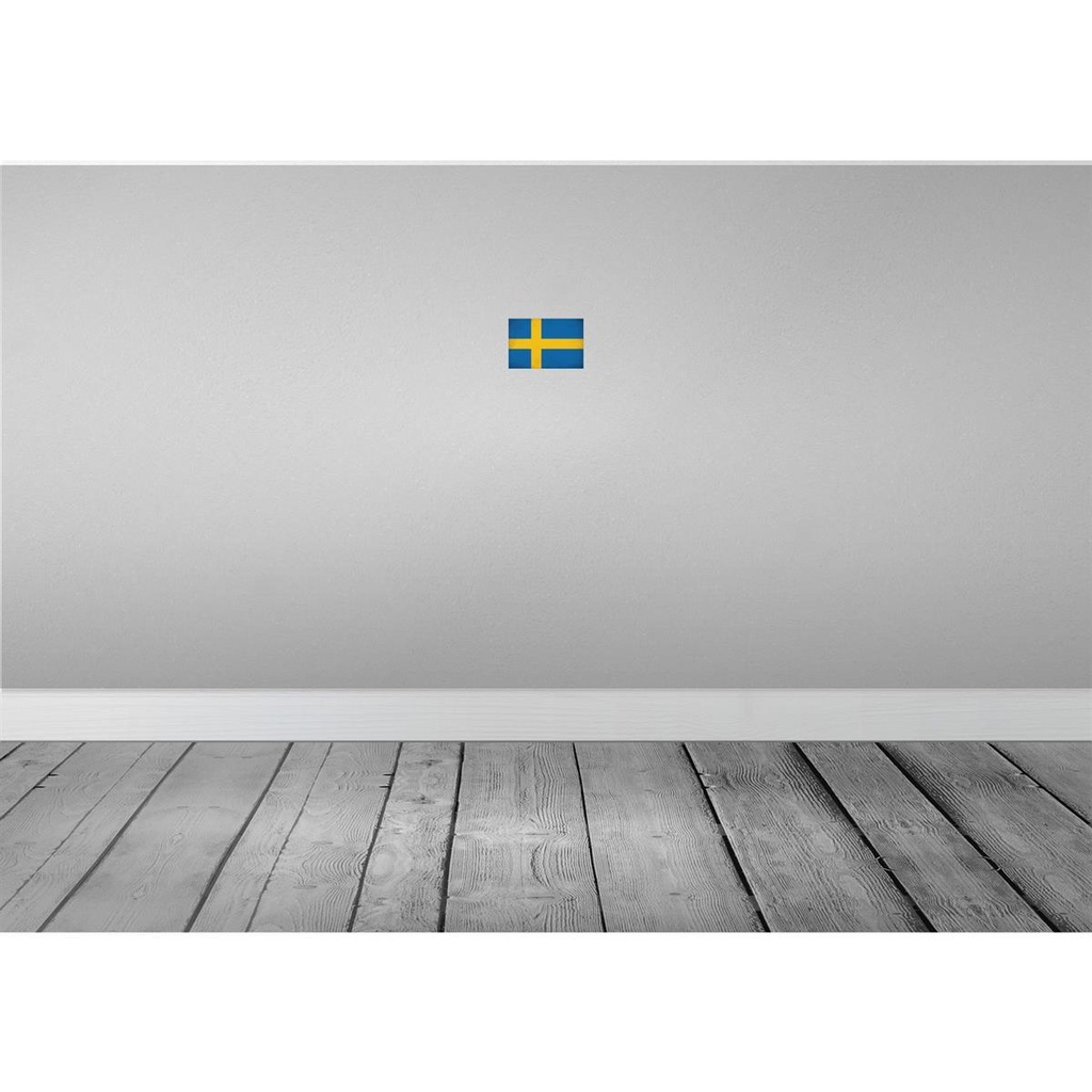 [LA-116194-1812-H] Holzschild 12x18 cm Schweden Sweden Vintage Flagge Fahne Wappen Bild 2