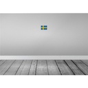 [LA-116194-1812-H] Holzschild 12x18 cm Schweden Sweden Vintage Flagge Fahne Wappen Bild 2