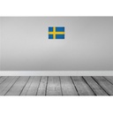 [LA-116194-H] Holzschild 20x30 cm Schweden Sweden Vintage Flagge Fahne Wappen Bild 2