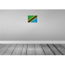 [LA-116199-H] Holzschild 20x30 cm Tansania Tanzania Vintage Flagge Fahne Wappen Bild 2