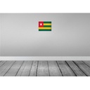 [LA-116203-H] Holzschild 20x30 cm Togo Vintage Flagge Fahne Wappen Bild 2