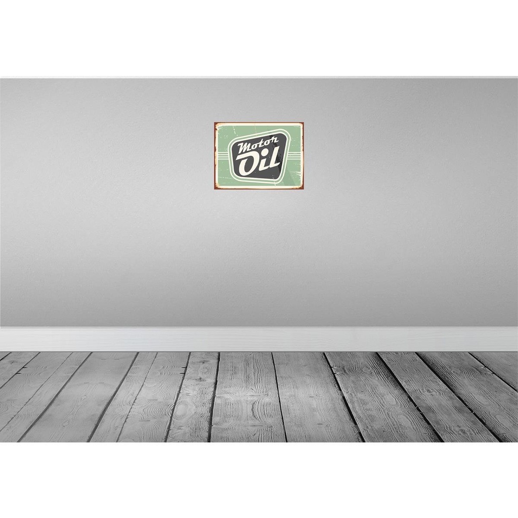 [LA-118681-H] Holzschild 30x40 cm Motor oil Motoröl Auto Garage Werkstatt Bild 2