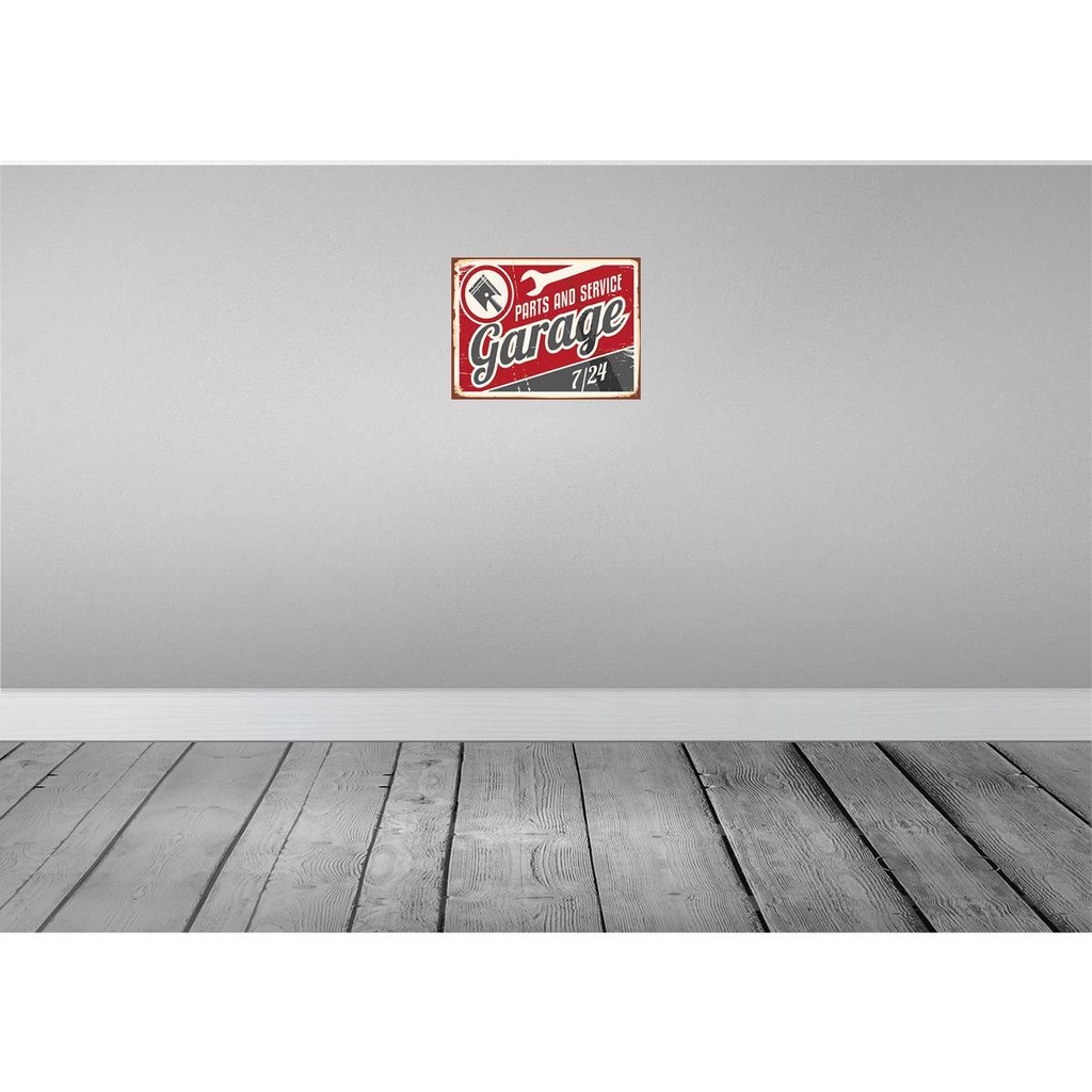 [LA-118682] Blechschild 30x40 cm Garage parts service Auto Teile Werkstatt Bild 2