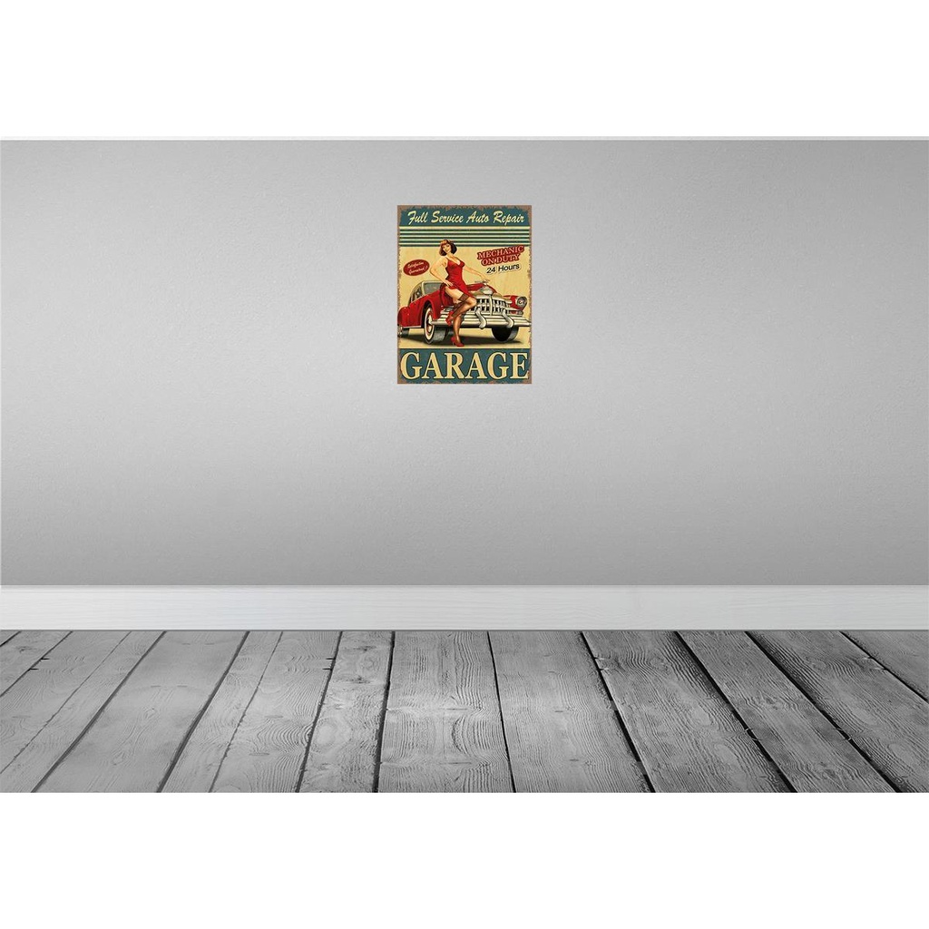 [LA-118699] Blechschild 40x30 cm Garage Full Service Auto Repair Werkstatt Bild 2