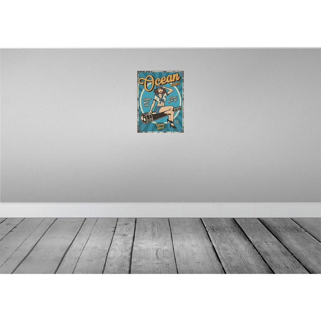 [LA-118740] Blechschild 40x30 cm Ocean spirit Seefahrt Ozean Dekoration Bild 2