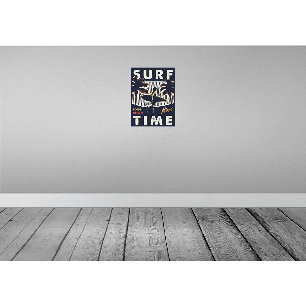 [LA-118770] Blechschild 40x30 cm time long beach Dekoration Bild 2