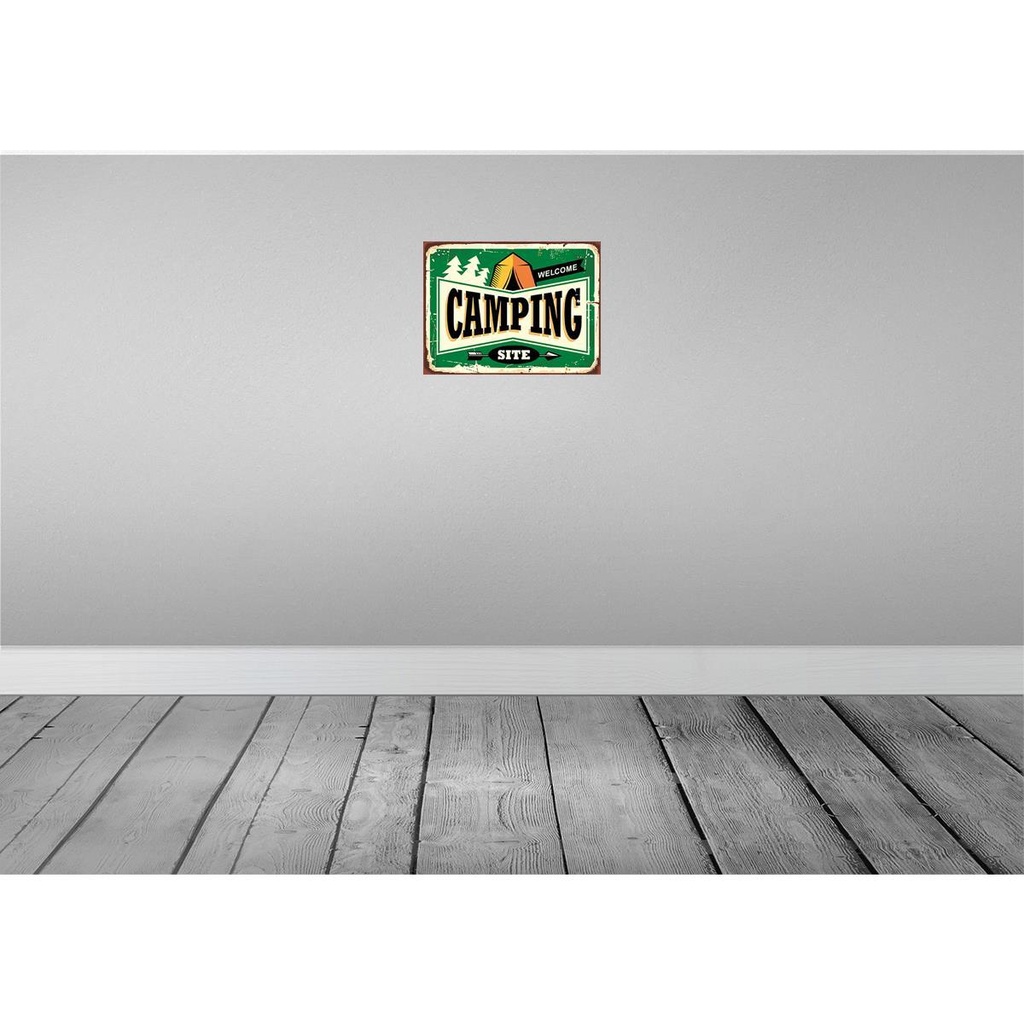 [LA-118772-H] Holzschild 30x40 cm Camping welcome Outdoor Bild 2