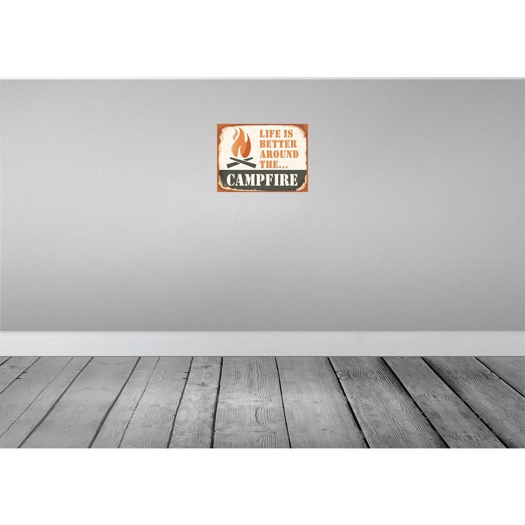 [LA-118792-H] Holzschild 30x40 cm Campfire life is better Outdoor Camping Bild 2
