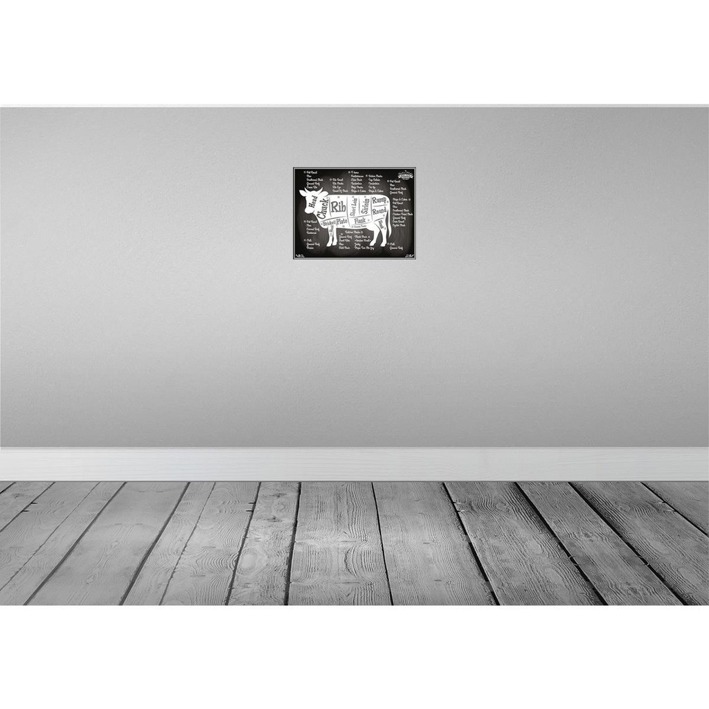 [LA-118800-H] Holzschild 30x40 cm Organic Fleisch Metzgerei Hofladen Marktstand Laden Bild 2