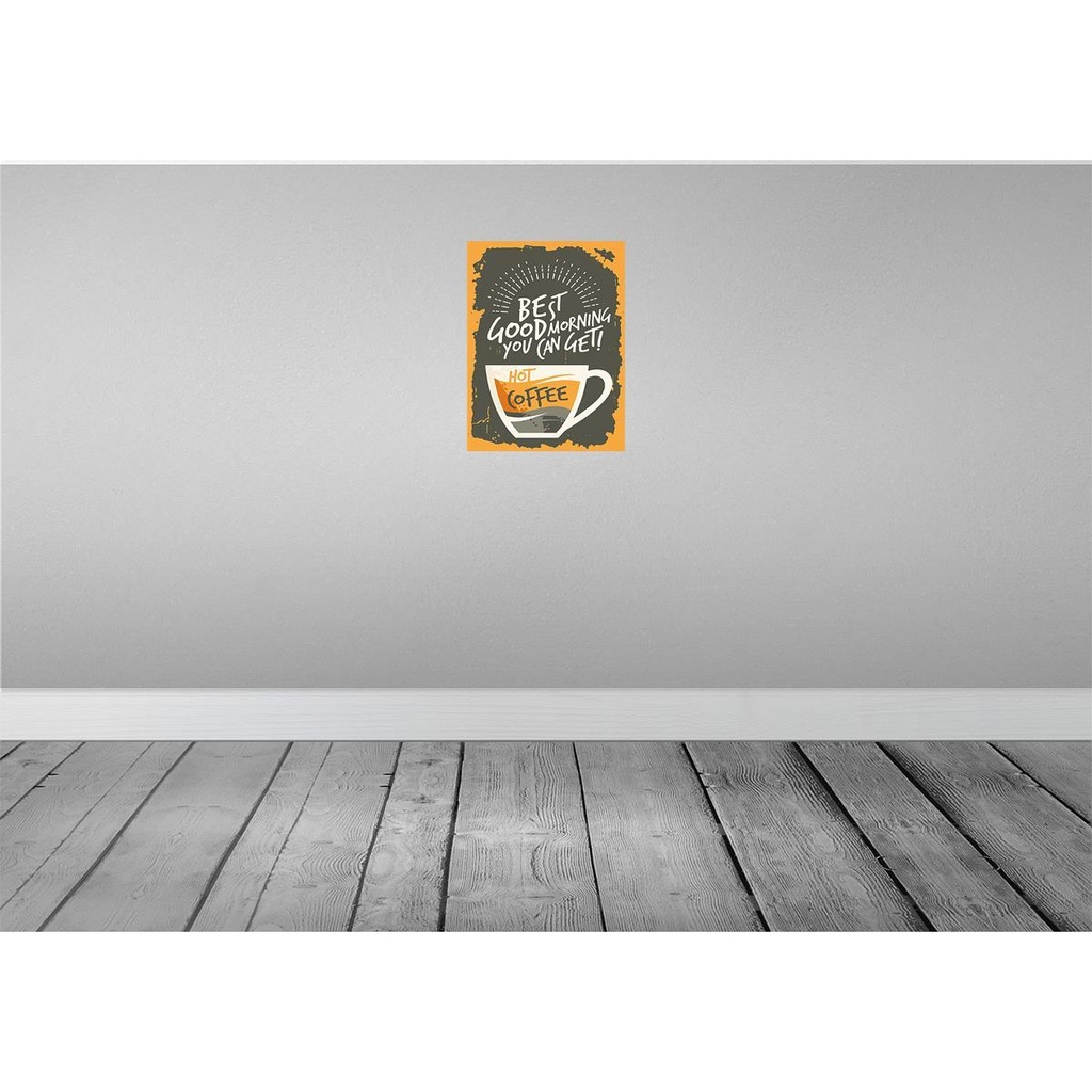 [LA-118823] Blechschild 40x30 cm Kaffee best good morning hot Coffee Essen Trinken Bild 2