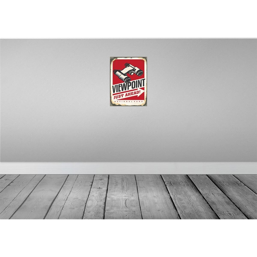 [LA-118827-H] Holzschild 40x30 cm Viewpoint just ahead Adventure Dekoration Bild 2