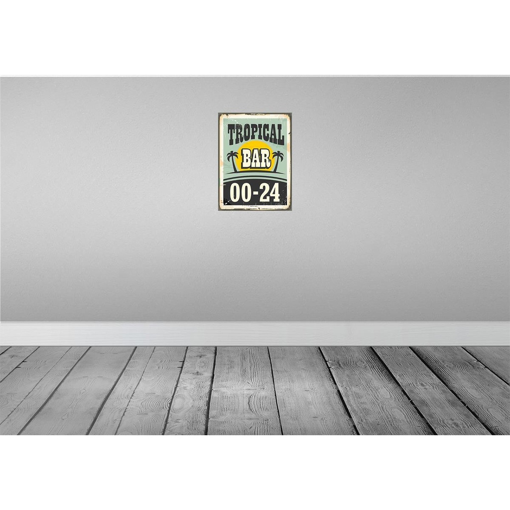 [LA-118861-H] Holzschild 40x30 cm Tropical Bar Retro 00-24 Essen Trinken Bild 2