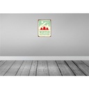 [LA-118869-H] Holzschild 40x30 cm Ski winter destinations Abenteuer Reisen Bild 2