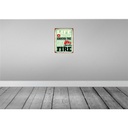 [LA-118870] Blechschild 40x30 cm Camping campfire life is better Outdoor Bild 2