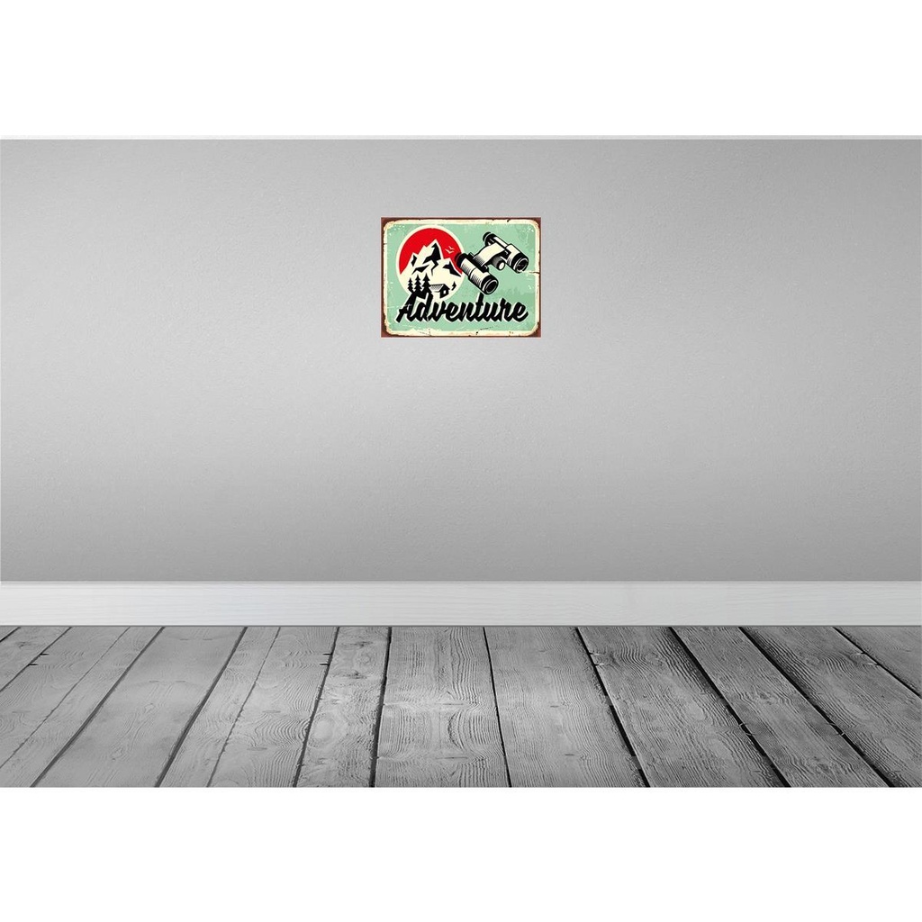 [LA-118872] Blechschild 30x40 cm Adventure Abenteuer Outdoor Reisen Bild 2
