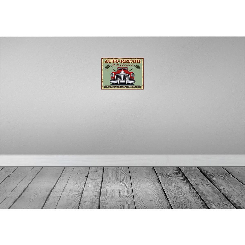 [LA-118875] Blechschild 30x40 cm Auto repair full Service Garage Werkstatt Bild 2