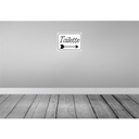 [LA-118905] Blechschild 30x40 cm Toilette Pfeil rechts Warnschild Hinweisschild Sicherheit Vorsicht Bild 2