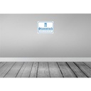 [LA-118927] Blechschild 30x40 cm Stammtisch hier sitzen wieß Dekoration Spruch Zitat Bild 2