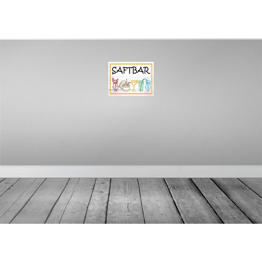 [LA-118939-H] Holzschild 30x40 cm Saftbar Bild 2